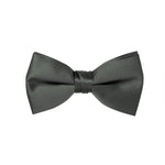 A classic charcoal satin bow tie that delivers a perfect knot every time. Ideal for formal events, tuxedos, and dress occasions.