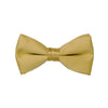 Antique Gold Satin Bow Tie - Stylish and Formal