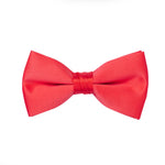 A classic red guava satin bow tie that delivers a perfect knot every time. Ideal for formal events, tuxedos, and dress occasions.