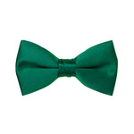 A classic emerald green satin bow tie that delivers a perfect knot every time. Ideal for formal events, tuxedos, and dress occasions.