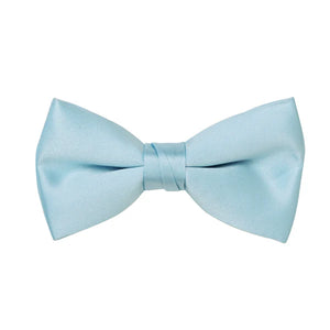 Light Blue Satin Bow Tie - Stylish and Formal