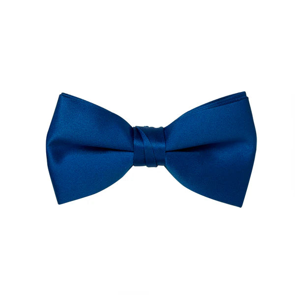 Royal Blue Satin Bow Tie
