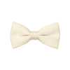Ivory Satin Bow Tie - Stylish and Formal