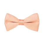 A classic peach satin bow tie that delivers a perfect knot every time. Ideal for formal events, tuxedos, and dress occasions.