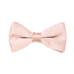 A classic blush pink satin bow tie that delivers a perfect knot every time. Ideal for formal events, tuxedos, and dress occasions.