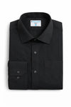 Men's Stretch Black Dress Shirt