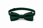 Gently used wide dark green bow tie with adjustable hook closure. Pre-tied for instant wear. 