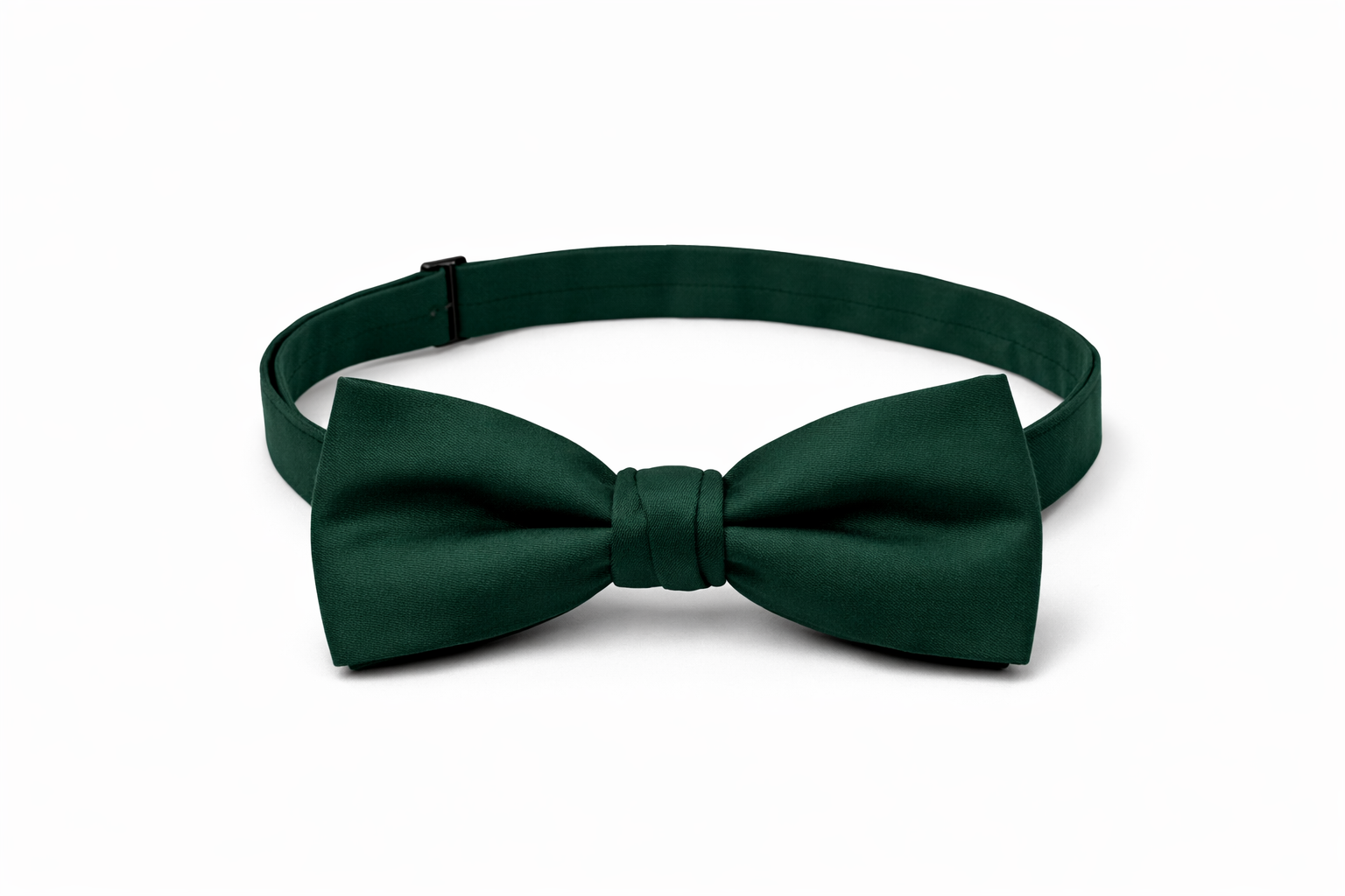 Wide Dark Green Bow Tie