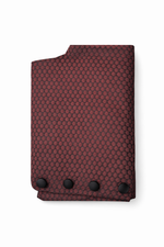 Gently used halfback adjustable burgundy vest with adjustable hook closure.