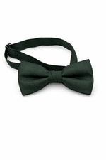 Gently used Hunter Green Striped Bowtie with adjustable hook closure.
