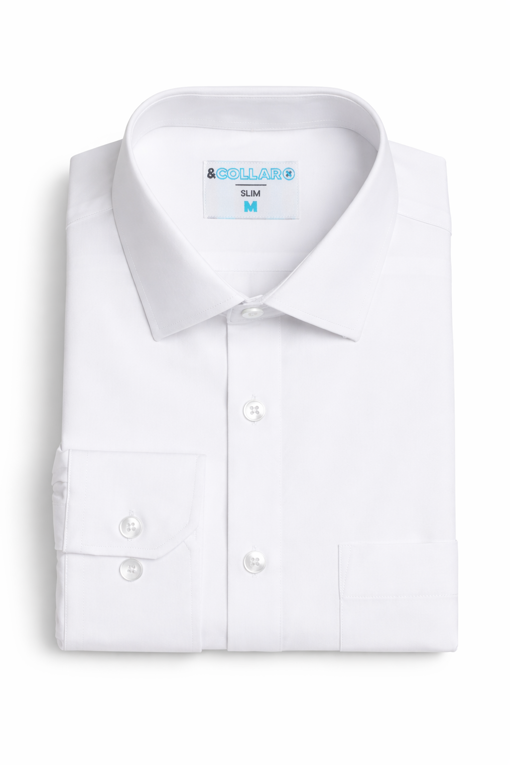 Men's Stretch White Dress Shirt