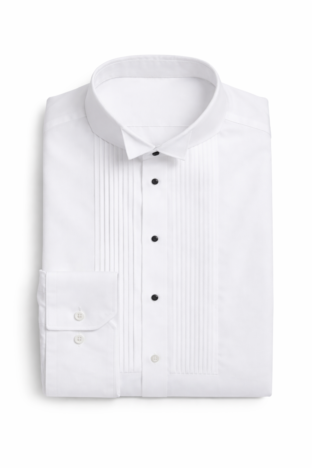 Men's White Tuxedo Shirt