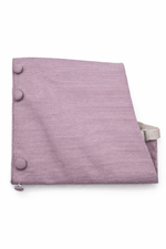Gently used light purple stripe texture vest with adjustable hook closure.