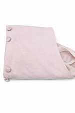 Gently used Light Pink Striped Texture Vest with adjustable hook closure. 