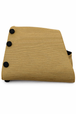 Gently used Gold lined halfback vest with adjustable hook closure.