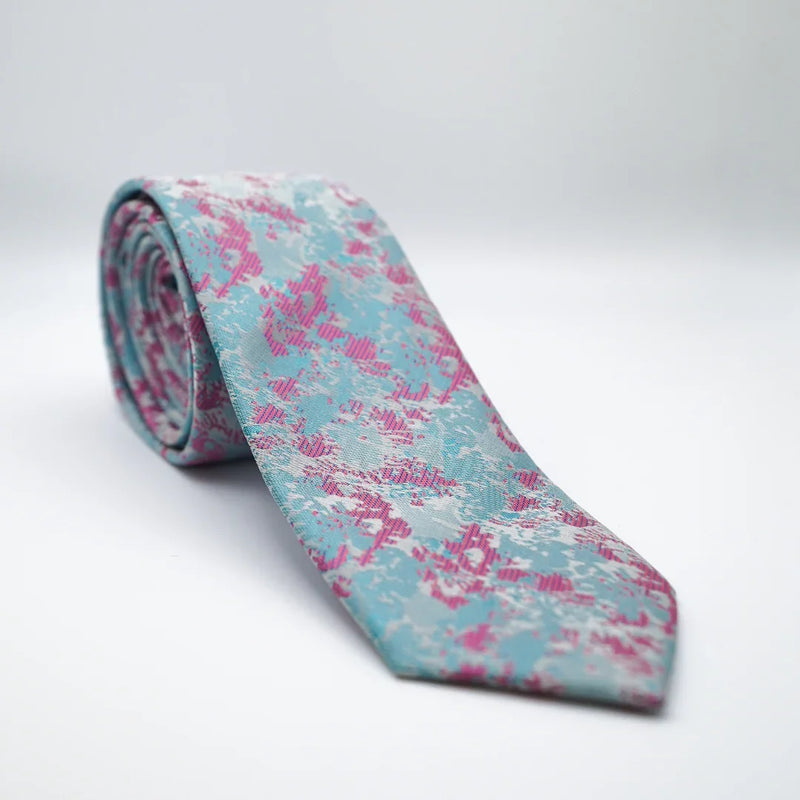 Blue and Pink Cotton Candy Neck Tie for formalwear, displayed on a white background.