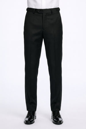 Men's White Slim Fit Tuxedo Jacket & Black Pants
