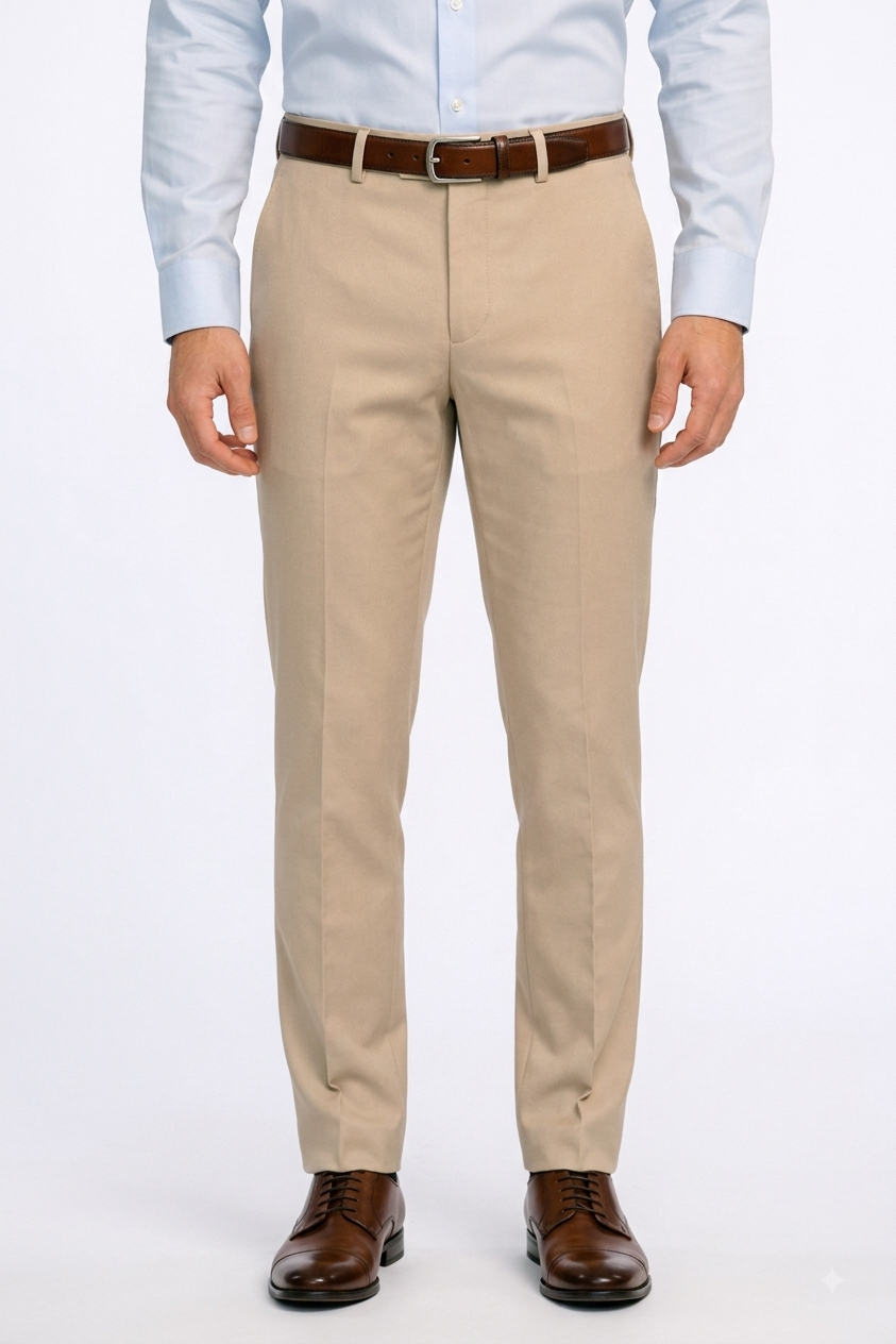 Men's Tan Slim Fit Suit