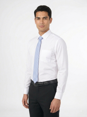 Men's Stretch White Dress Shirt