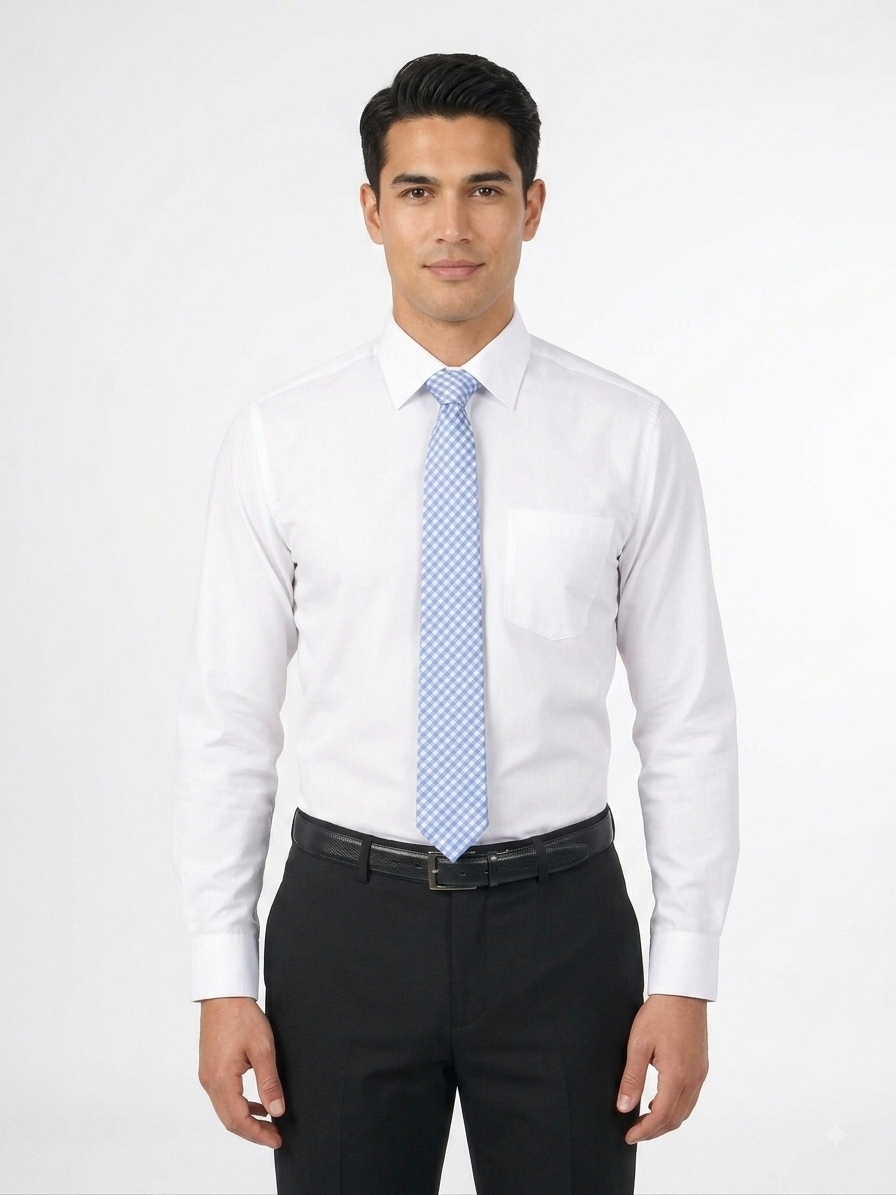Men's Stretch White Dress Shirt