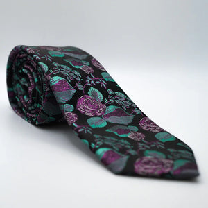 Maroon Rose Floral Patterned Neck Tie