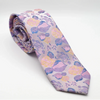 Pink Rose Satin Floral Neck Tie