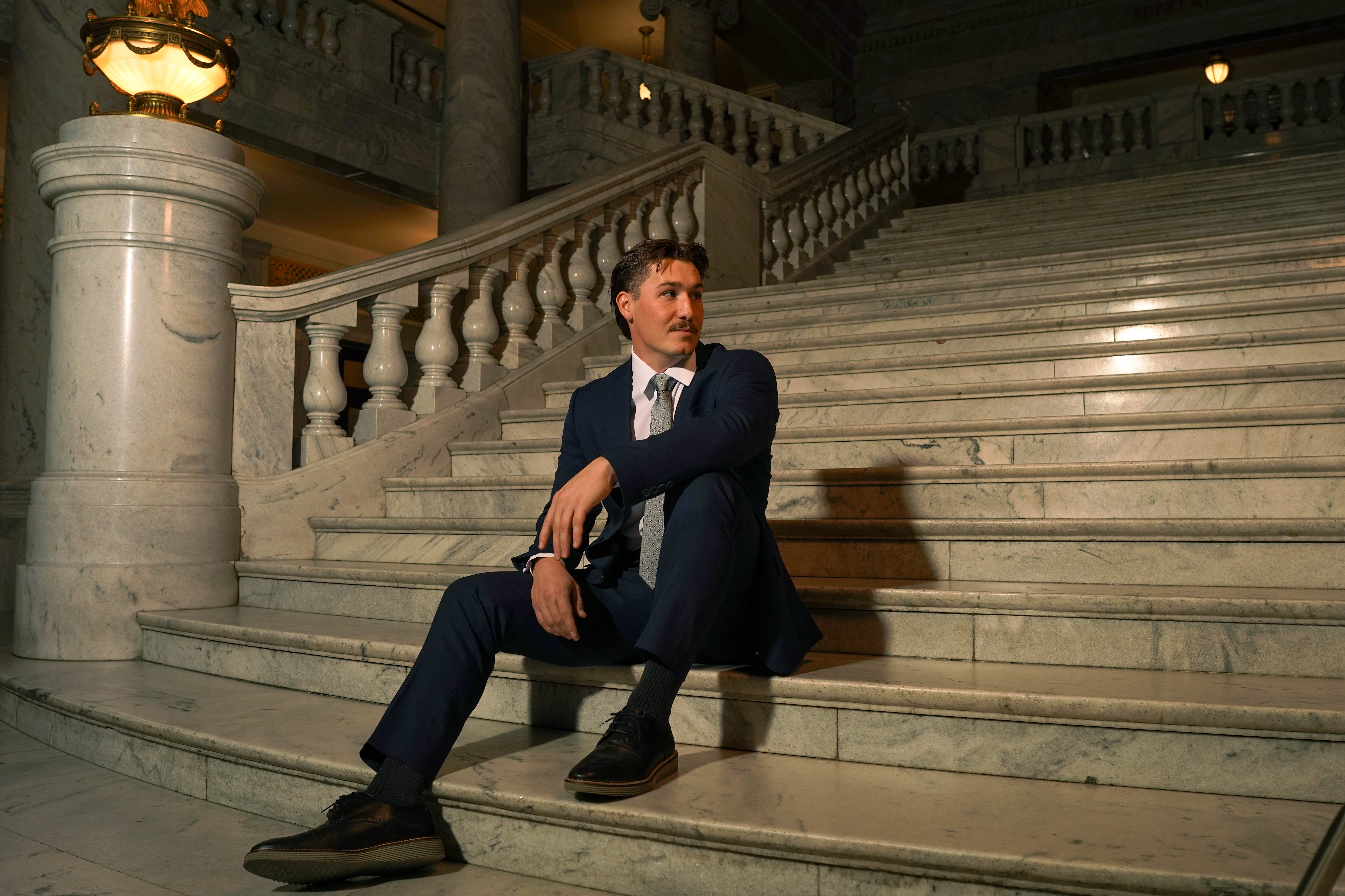 Men's Navy Slim Fit Suit