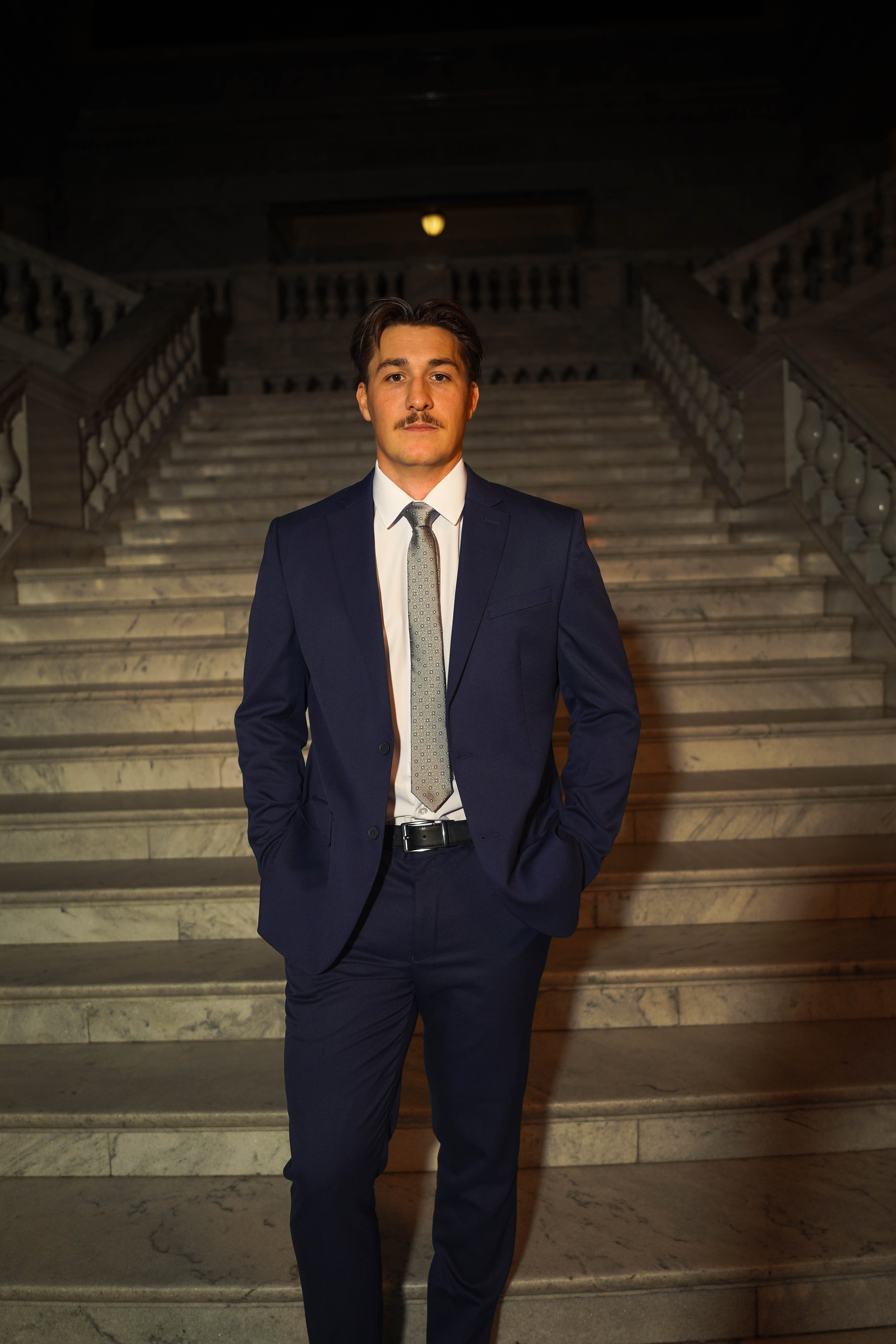 Men's Navy Slim Fit Suit